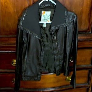 Love change leather Pilot jacket